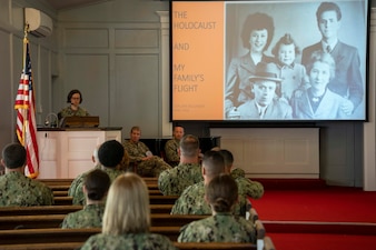 U.S. 2nd Fleet holds a Holocaust Day of Remembrance.
