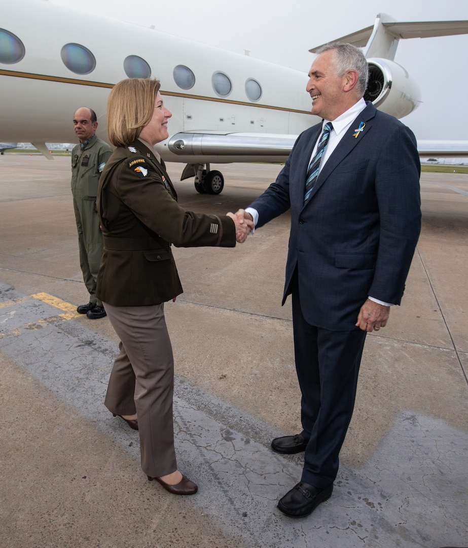 The commander of U.S. Southern Command, Army Gen. Laura Richardson, arrives in Argentina.