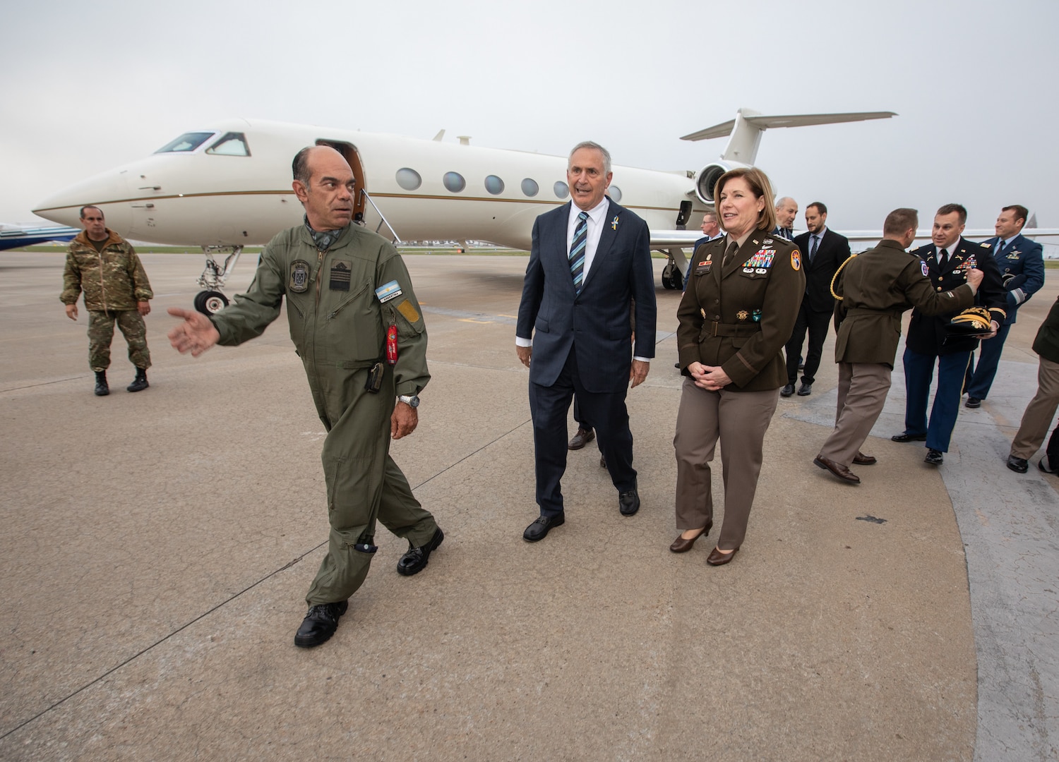 The commander of U.S. Southern Command, Army Gen. Laura Richardson, arrives in Argentina.