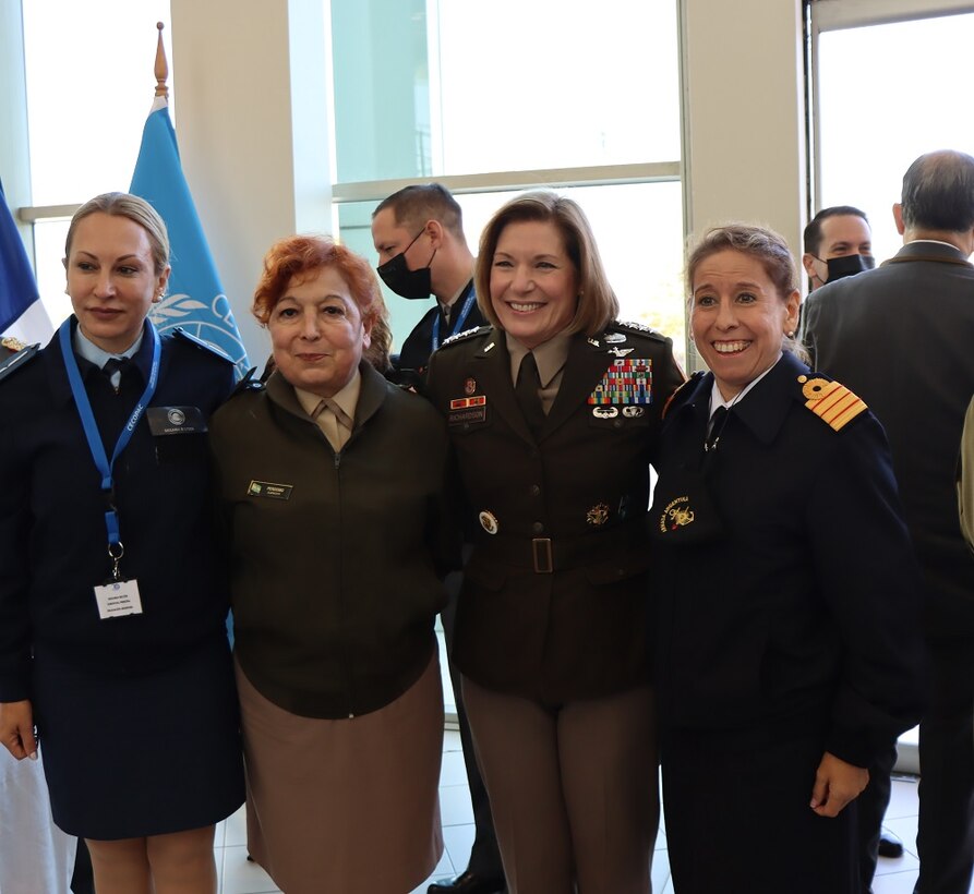 he commander of U.S. Southern Command, Army Gen. Laura Richardson, poses for a photo at a Women, Peace and Security Southern Cone Policy Implementation Seminar.