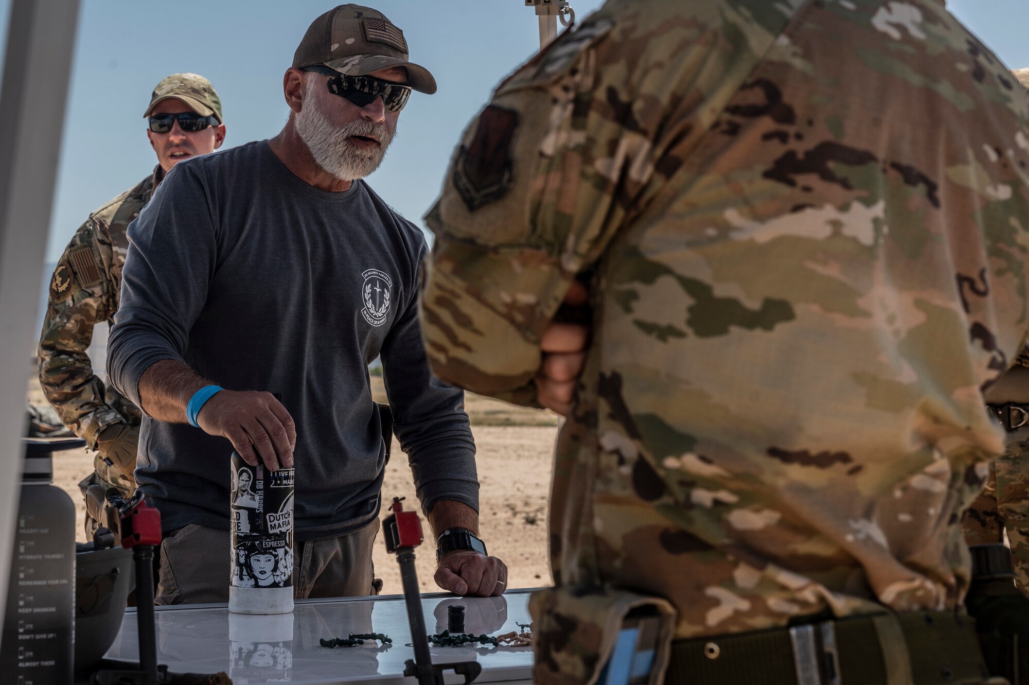 A photo of an instructor teaching.