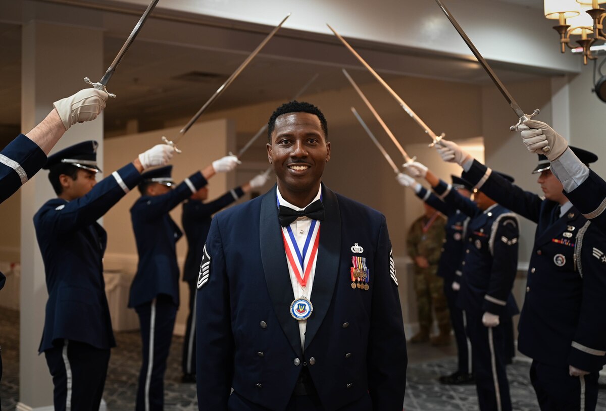 Photo of U.S. Air Force Master Sgt. Jakeith L. Robinson of the 552d Air Control Wing