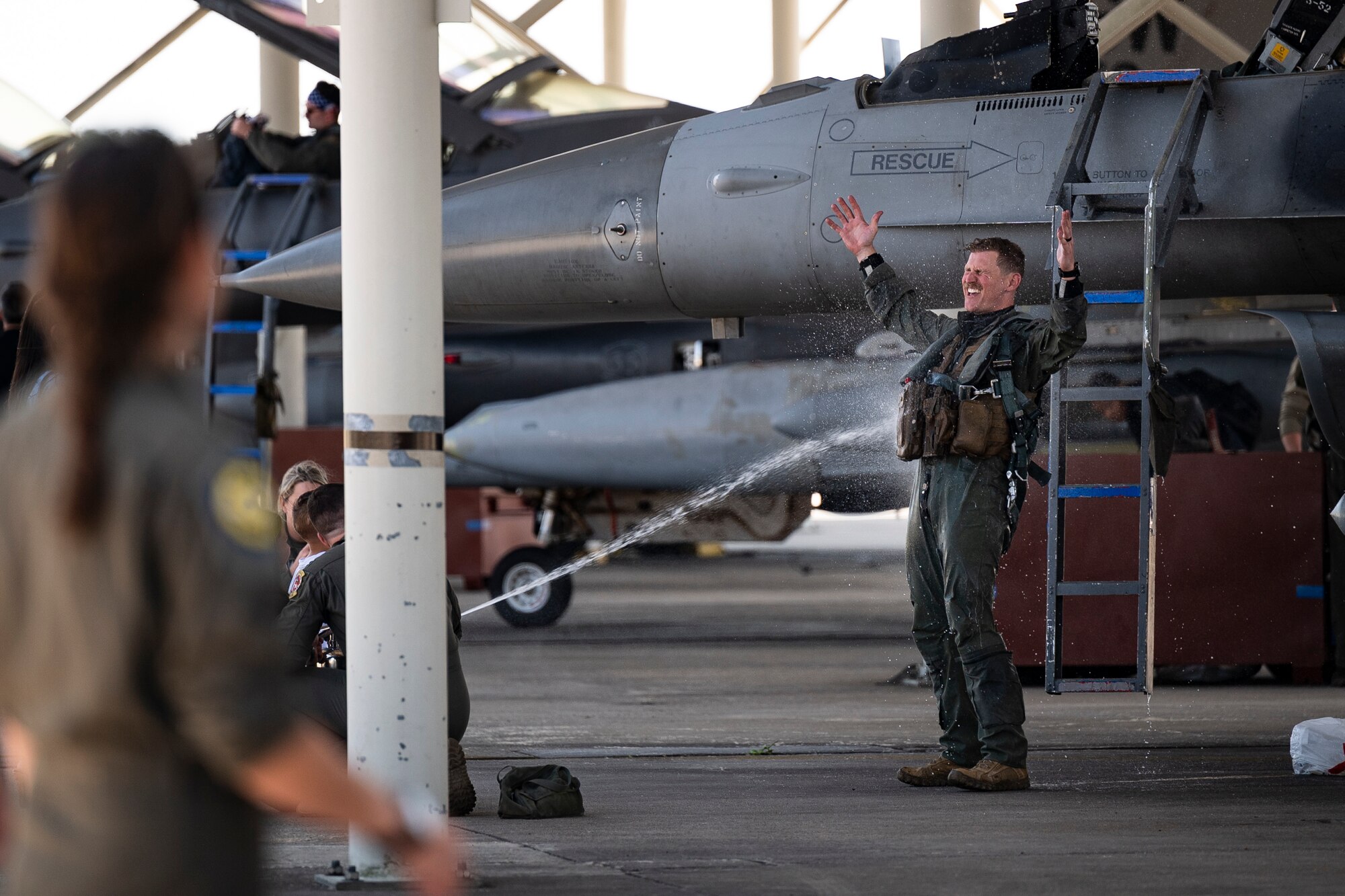 Airmen from Shaw AFB returning home from a deployment