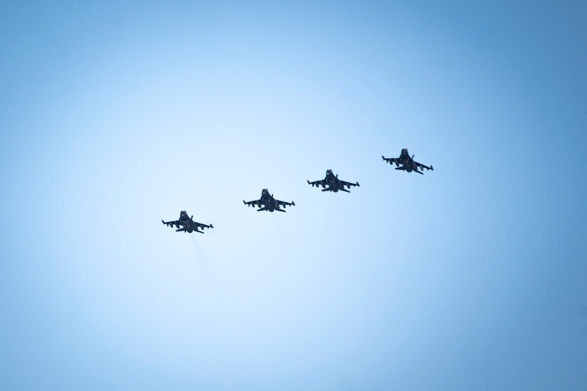 F16 Vipers fly over Shaw AFB