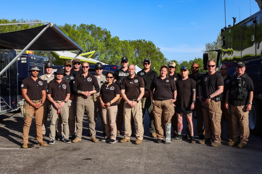 Several units from three Kentucky National Guard Brigades and the 123rd Air Lift Wing supported local agencies in a variety of ways during the 50th Anniversary of Thunder over Louisville Air Show, on April 24, 2022, on Louisville’s Great Lawn.