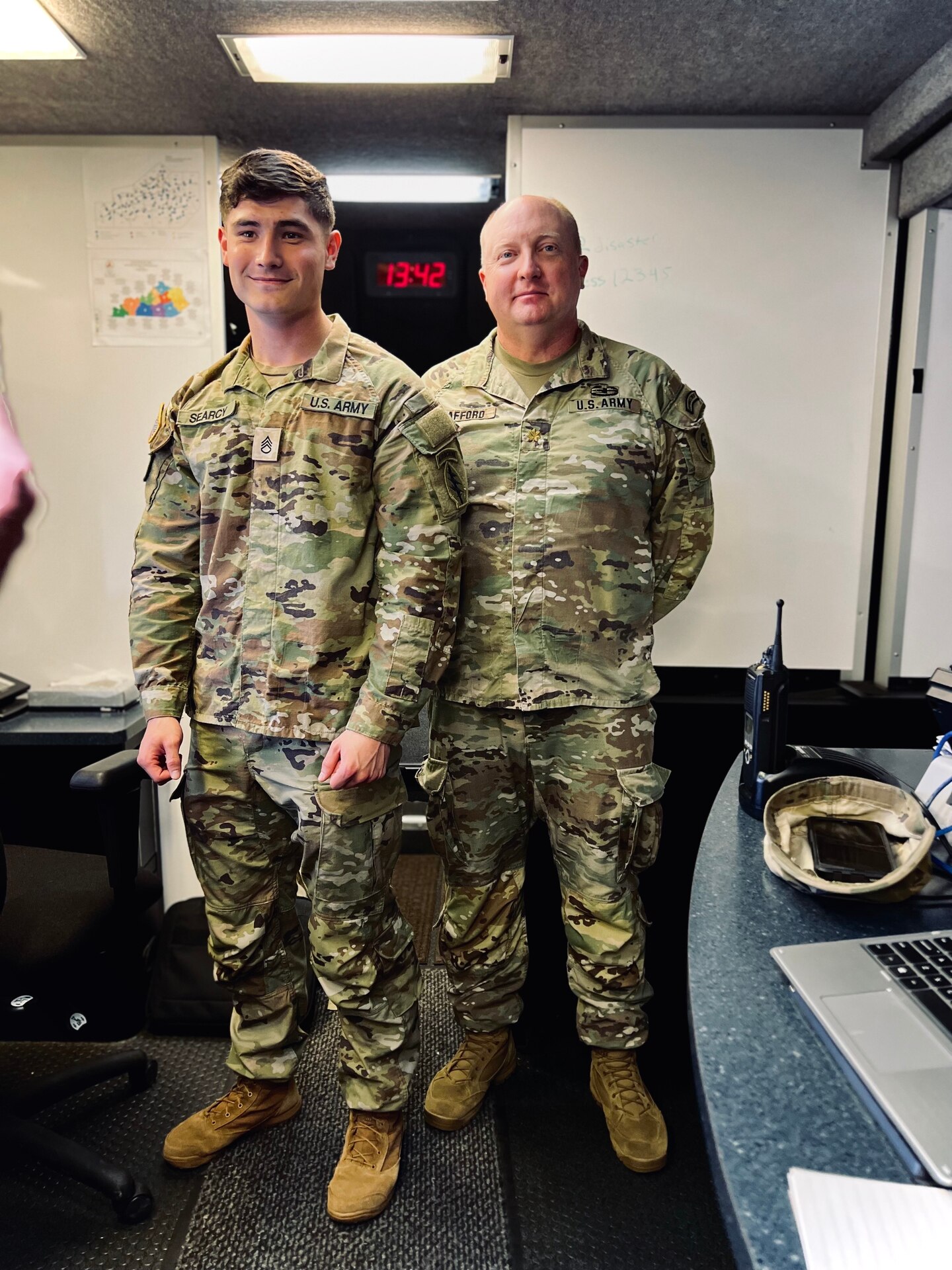Several units from three Kentucky National Guard Brigades and the 123rd Air Lift Wing supported local agencies in a variety of ways during the 50th Anniversary of Thunder over Louisville Air Show, on April 24, 2022, on Louisville’s Great Lawn.
