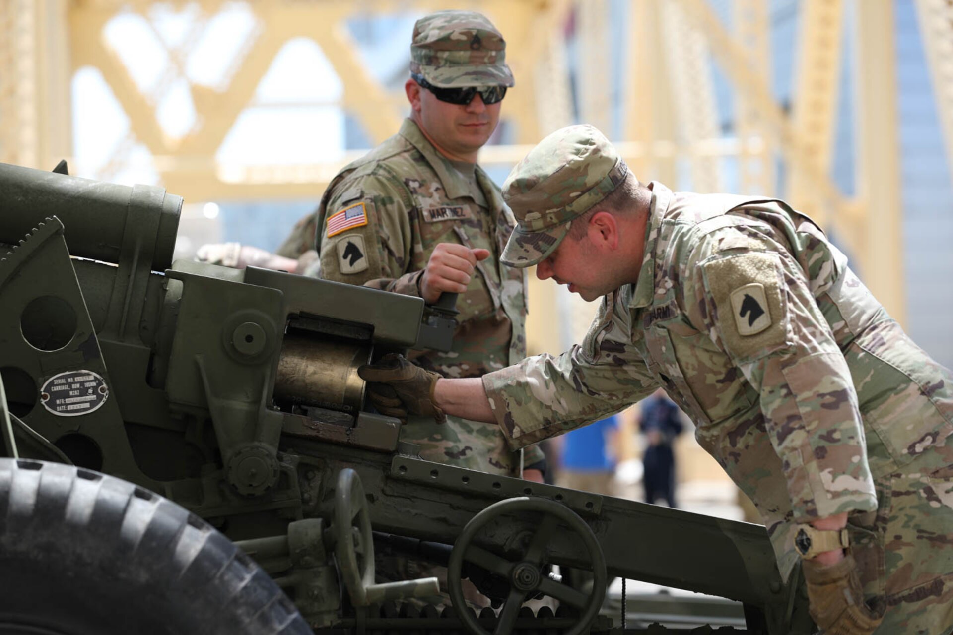 Several units from three Kentucky National Guard Brigades and the 123rd Air Lift Wing supported local agencies in a variety of ways during the 50th Anniversary of Thunder over Louisville Air Show, on April 24, 2022, on Louisville’s Great Lawn.