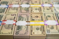 More than $1 million in training currency sits in the U.S. Army Financial Management Command’s Operational Support Team’s storage room at the Maj. Gen. Emmett J. Bean Federal Center in Indianapolis April 8, 2022. The OST recently acquire the new training money at a fraction of its training value to train and evaluate Army finance and comptroller units around the globe. (U.S. Army photo by Mark R. W. Orders-Woempner)