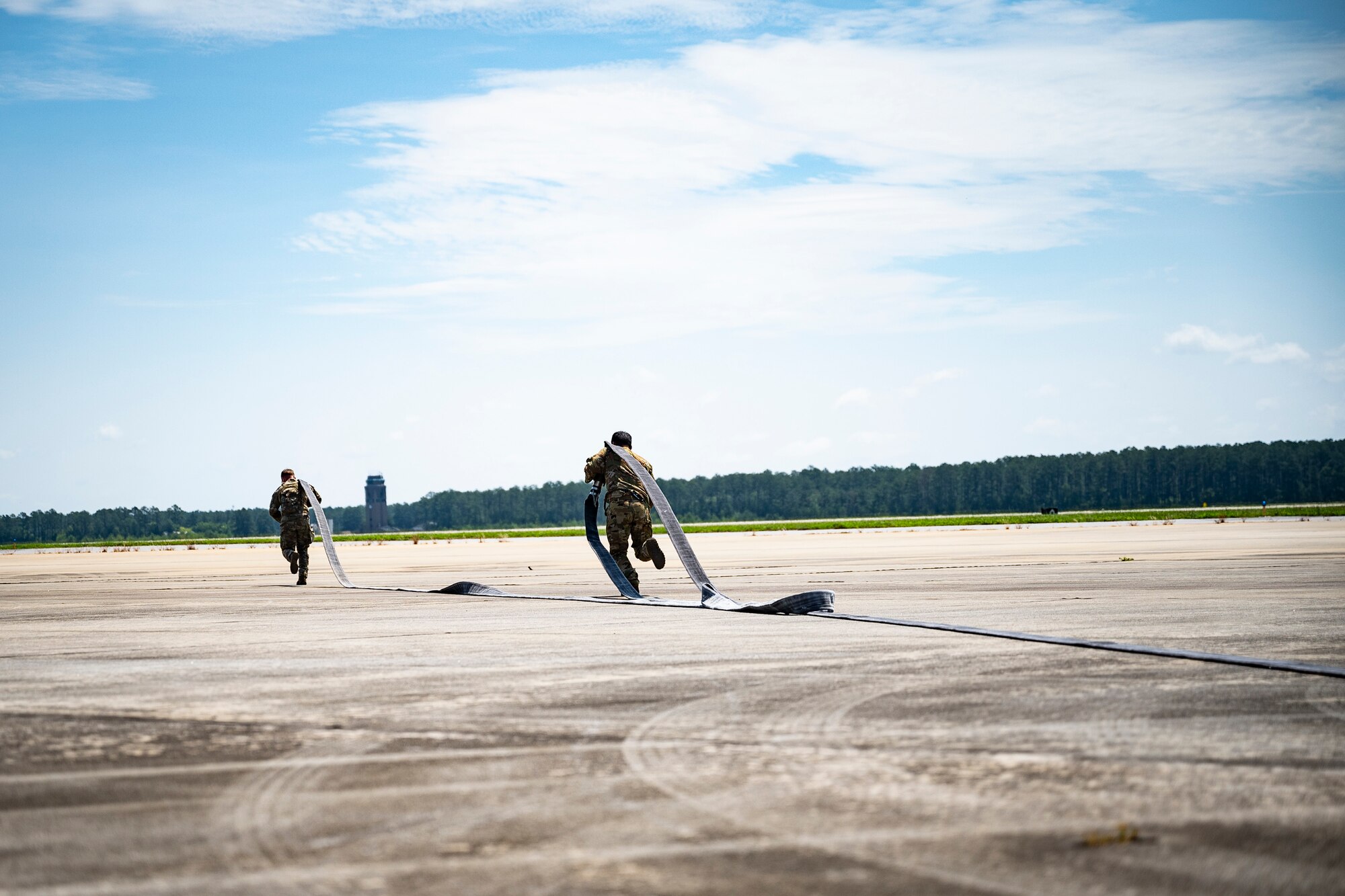 photo of Airmen performing FARP tasks