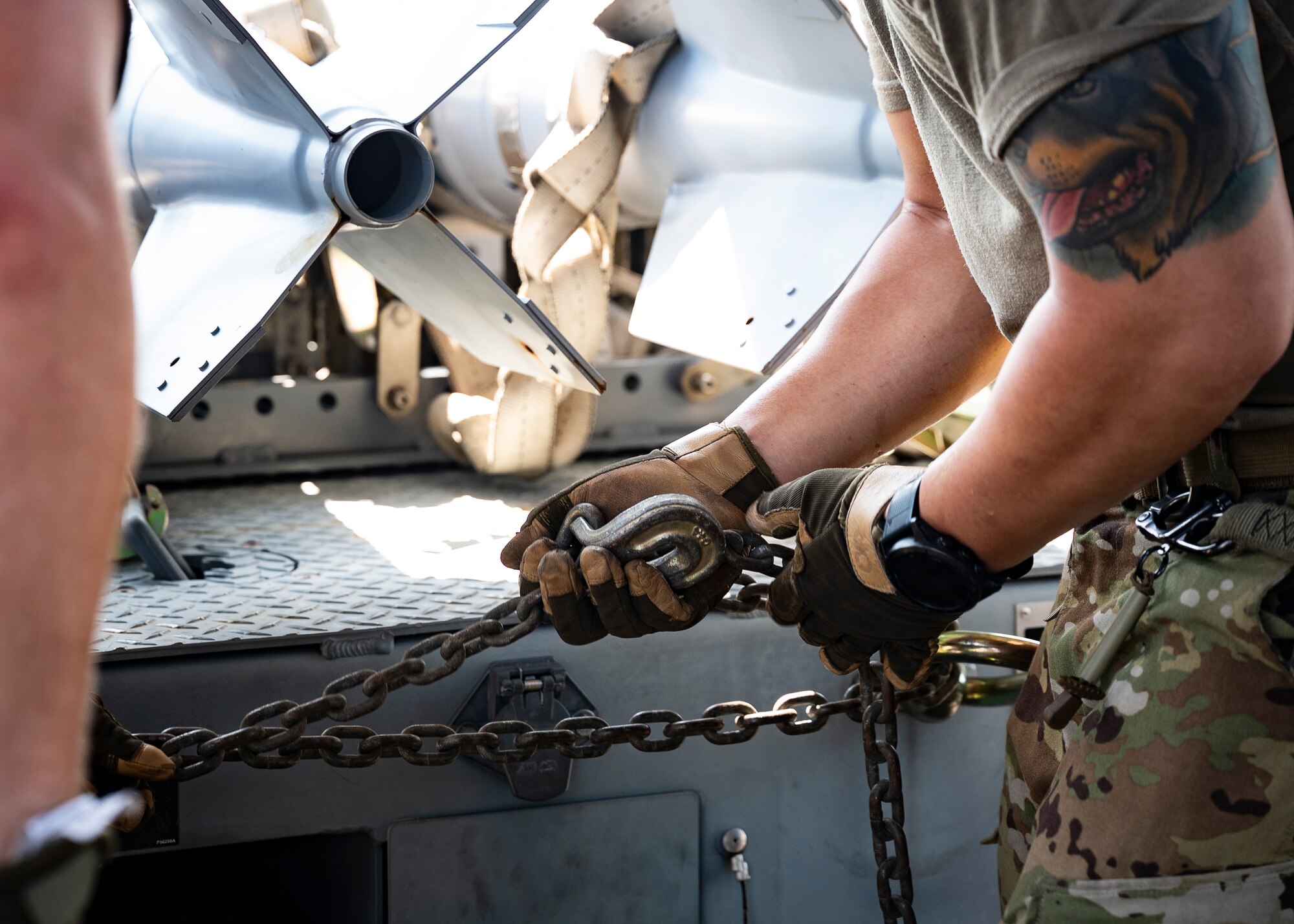 photo of Airmen performing FARP tasks