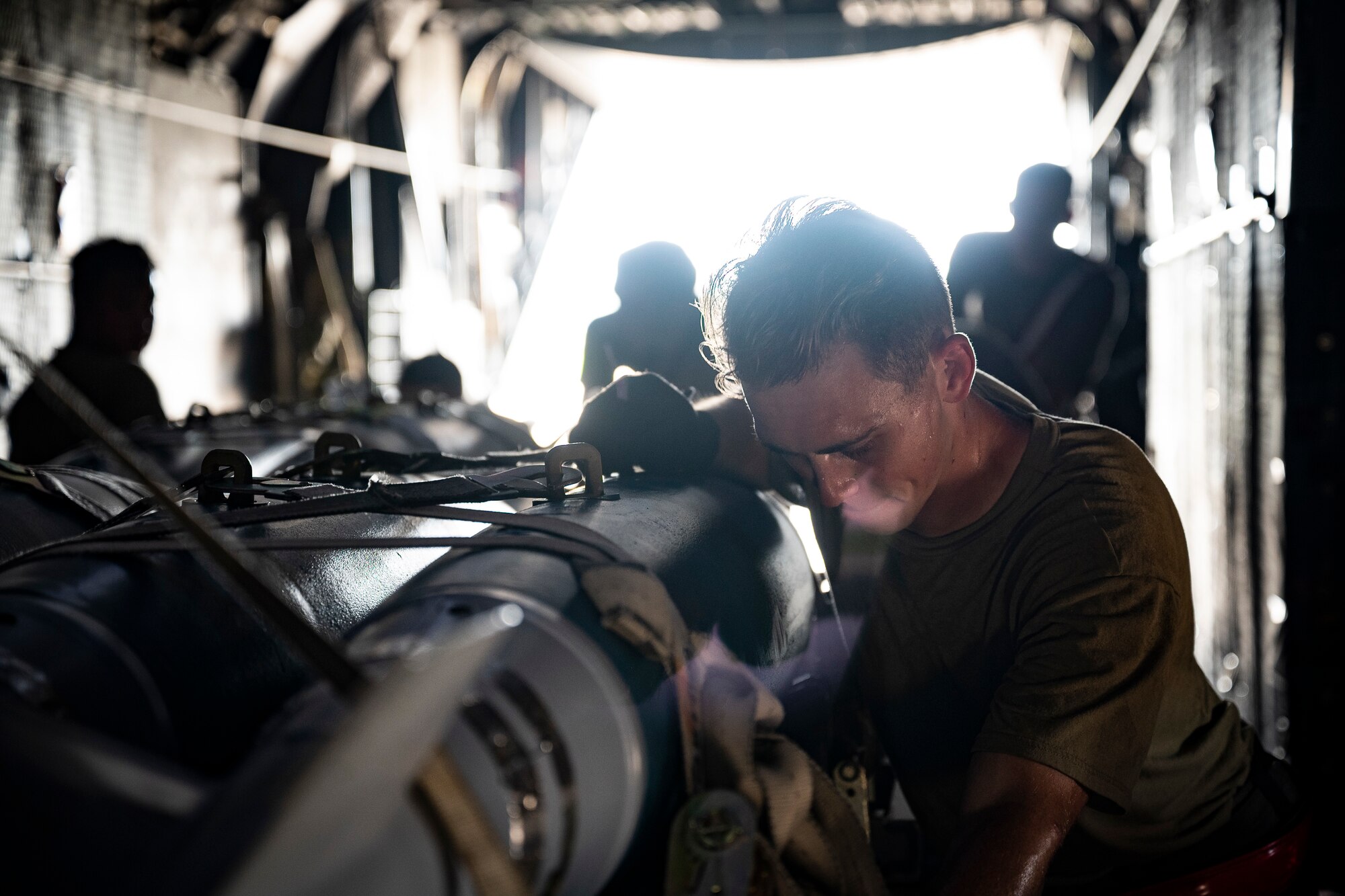 Photo of an Airman performing FARP tasks