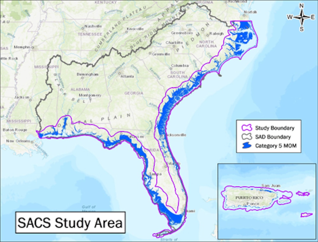 South Atlantic Coastal Study area