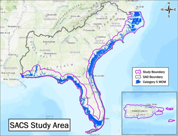 South Atlantic Coastal Study area