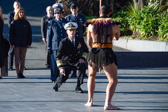 United States Indo-Pacific Commander U.S. Admiral Aquilino Visits New Zealand