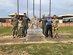 Maj. Bryan Presler, Lt. Col. Tracy Durham, 1Lt. Rafael Galvao, Maj. Nancy DeLaney, Dr. John Gassaway, and Maj Owen John Williams pose for a group photo