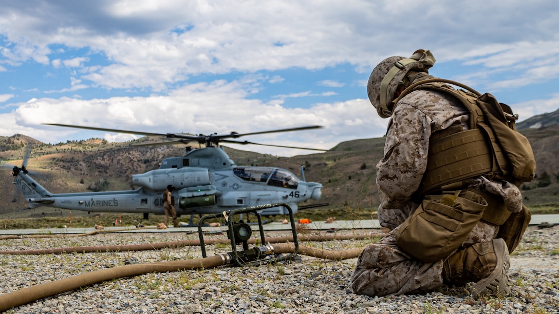 MAG-41 deploys Tactical Air Ground Refueling System during Expeditionary Advanced Base Operations scenario during ITX 4-22