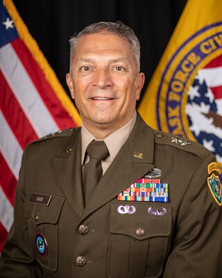 Major General Jeffrey P. Van, JTF-CS command photo.