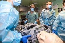 United States Internal Medical Physician Works Aboard HMAS Canberra