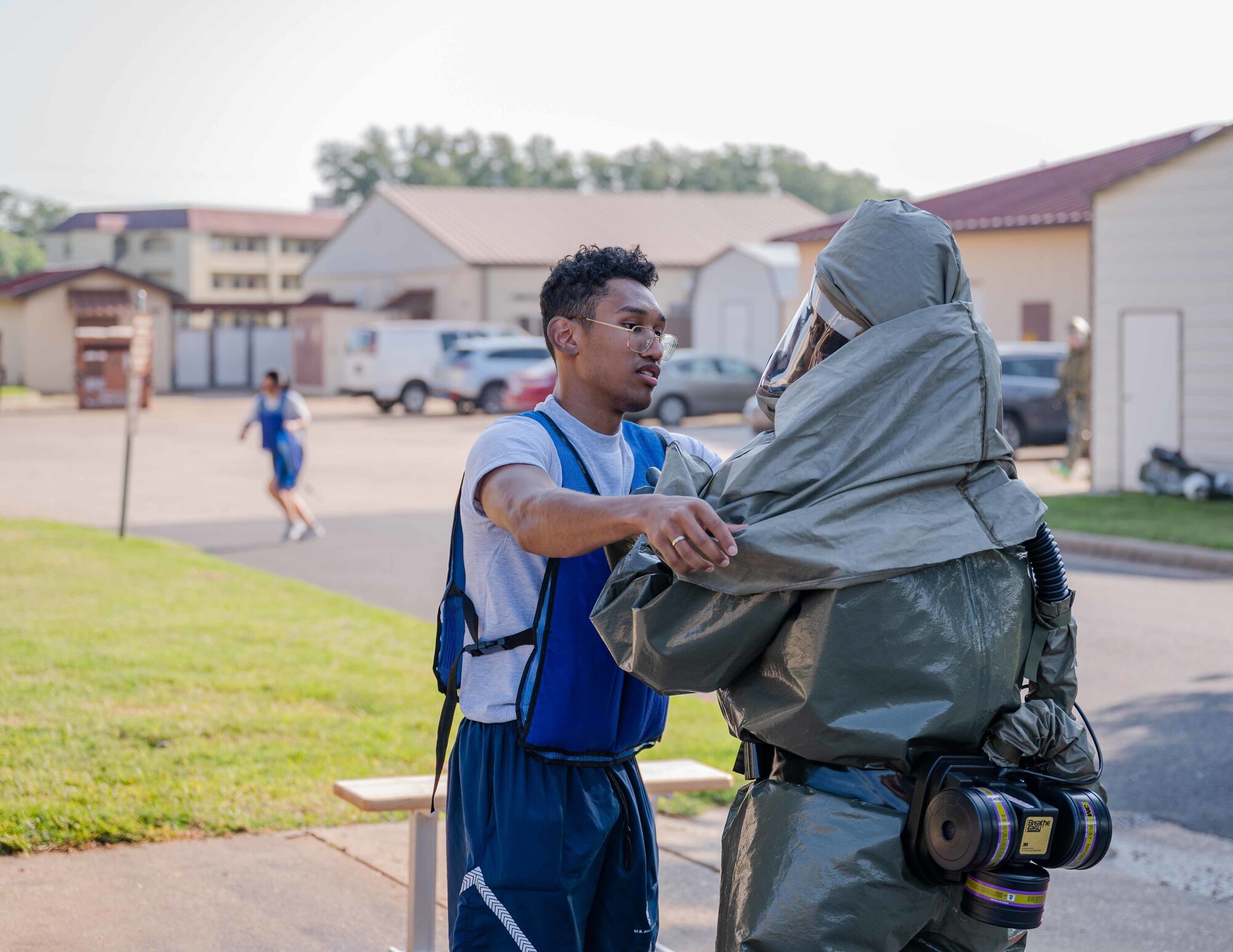 The exercise scenario involved victims of chemical attacks, and the medical team was evaluated on how they handled the situation