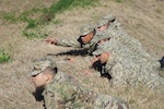 A Uruguayan Soldier issues orders during a counter-IED lane in Montevideo, Uruguay, July 19-22, 2022. Connecticut Army National Guard members assigned to the 192nd Engineer Battalion participated in a bilateral exchange in Uruguay as part of the State Partnership Program.