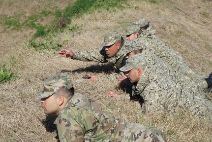 A Uruguayan Soldier issues orders during a counter-IED lane in Montevideo, Uruguay, July 19-22, 2022. Connecticut Army National Guard members assigned to the 192nd Engineer Battalion participated in a bilateral exchange in Uruguay as part of the State Partnership Program.