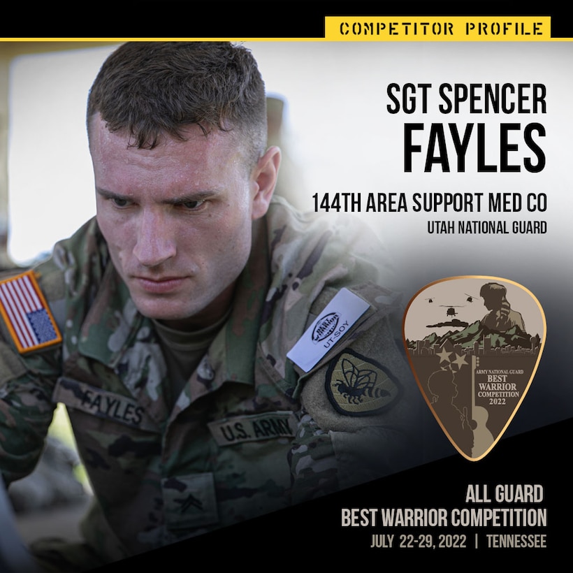 A graphic illustration with text and a soldier's photo.