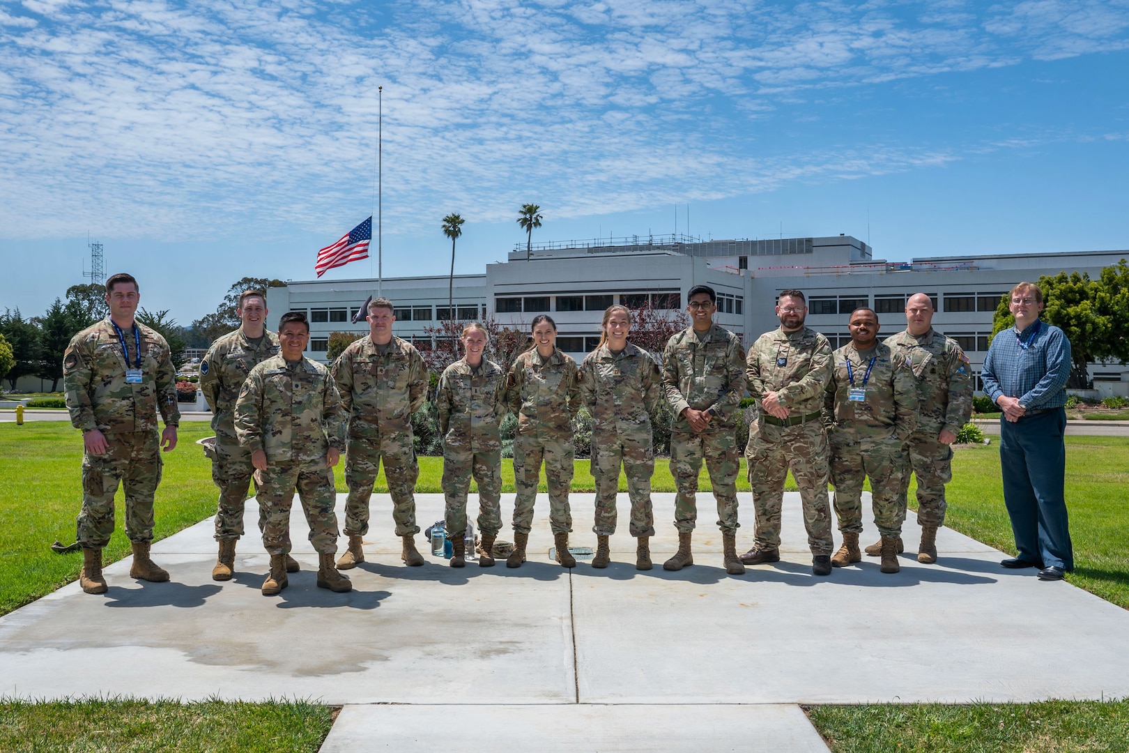 Global Sentinel mentors pose for a group photo at Vandenberg Space Force Base, Calif., Aug. 29, 2022. The Global Sentinel mentor program captured Regional Space Operation Commands collaboration efforts, identified processes and data sharing methods and strengths and weaknesses from all partner nations and allies. Global Sentinel is U.S. Space Commands premier security cooperation effort, design to strengthen and grow international partnership, improve operational collaboration and promote responsible behavior in the space domain. (U.S. Space Force photo by Tech. Sgt. Luke Kitterman)