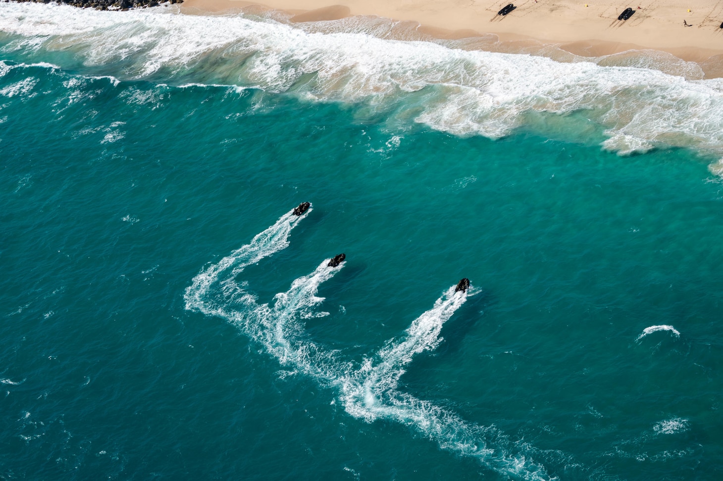 KANEOHE BAY, Hawaii (Aug. 1, 2022) Mexican Navy Combat Rubber Raiding Crafts (CRRC) conduct amphibious raid operations during Rim of the Pacific (RIMPAC) 2022, Aug. 1. Twenty-six nations, 38 ships, three submarines, more than 170 aircraft and 25,000 personnel are participating in RIMPAC from June 29 to Aug. 4 in and around the Hawaiian Islands and Southern California. The world's largest international maritime exercise, RIMPAC provides a unique training opportunity while fostering and sustaining cooperative relationships among participants critical to ensuring the safety of sea lanes and security on the world's oceans. RIMPAC 2022 is the 28th exercise in the series that began in 1971. (U.S. Navy photo by Mass Communication Specialist 3rd Class Christina Himes)