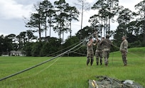 350th CACOM Army Reserve Soldiers train on antenna emplacement