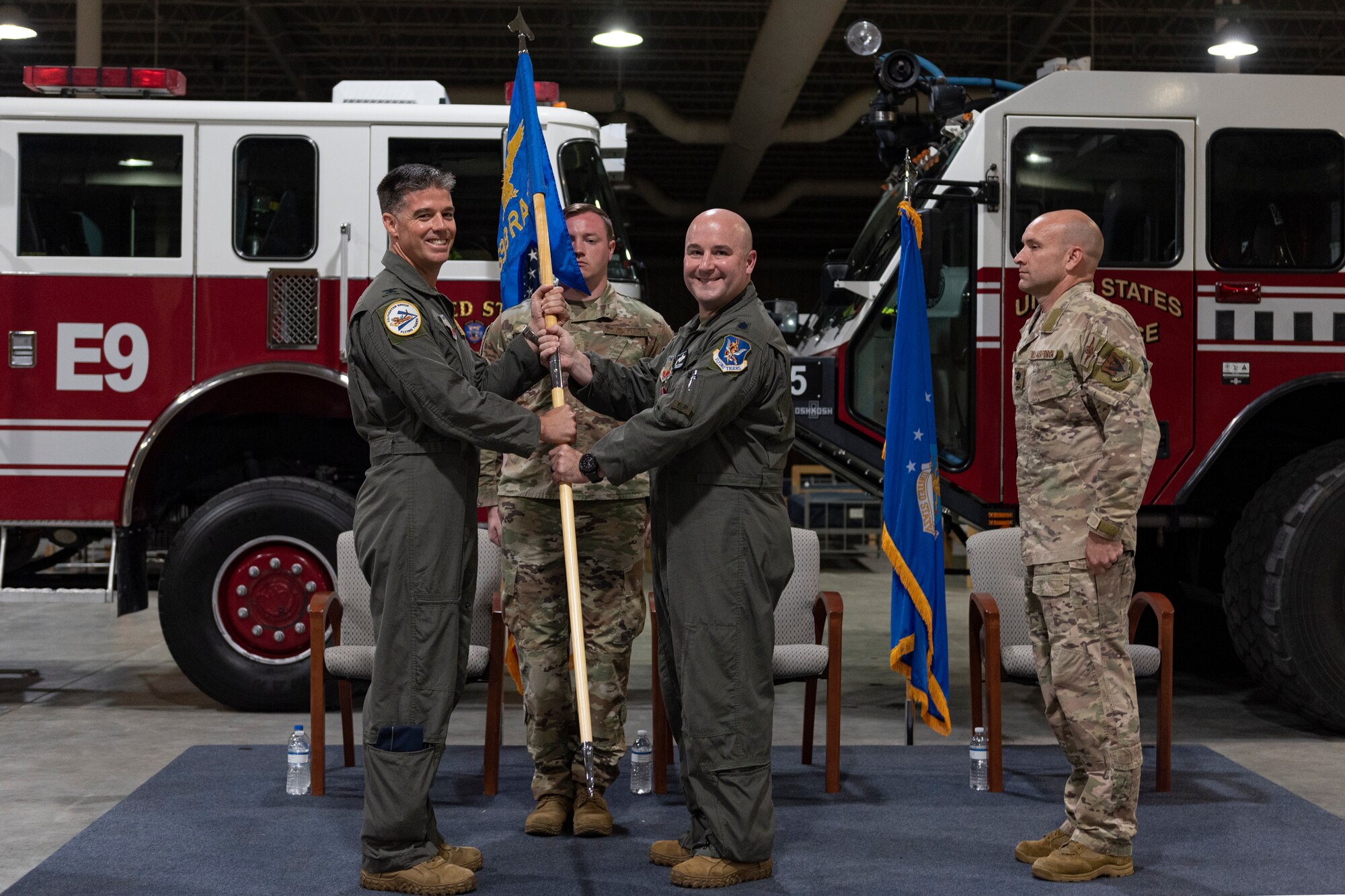 Photo of an Airman relinquishing command