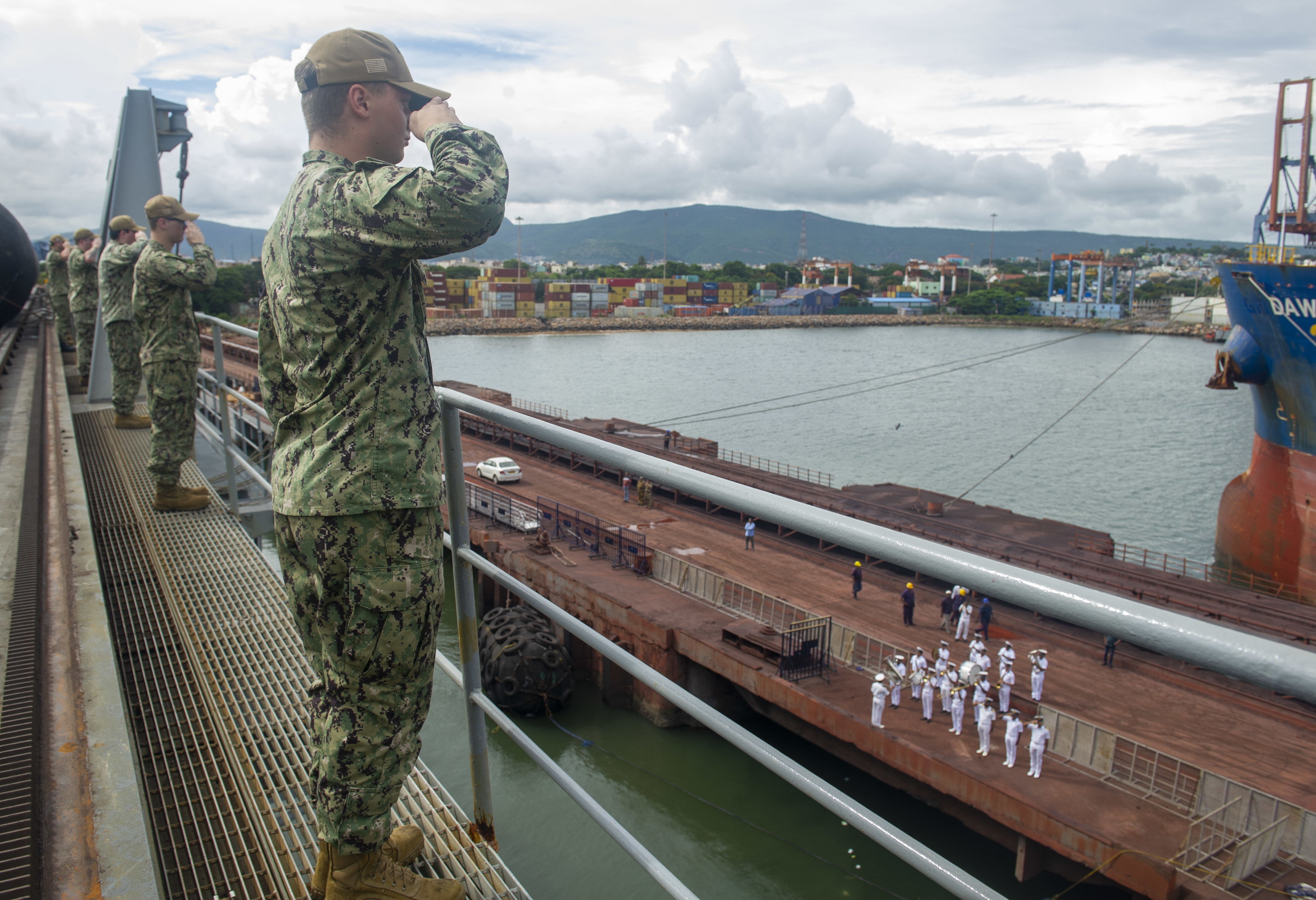 USS Frank Cable Visits Visakhapatnam, India