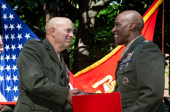 Gen. Michael Langley becomes the Marine Corps' first Black four-star general