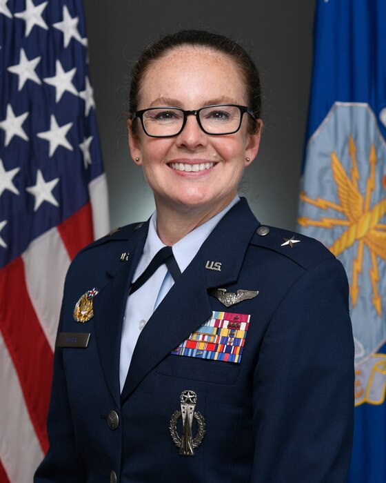 This is the official portrait of Brig. Gen. Stacy Huser.