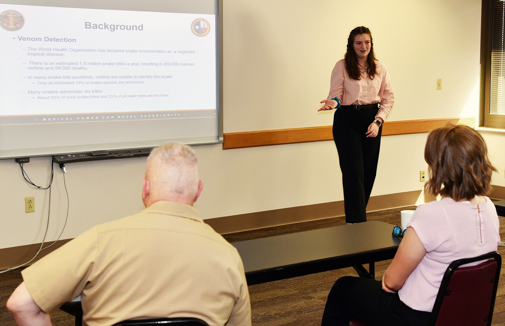 Navy interns present research at NAMRU San Antonio