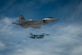 Fighter aircraft flies over JPARC