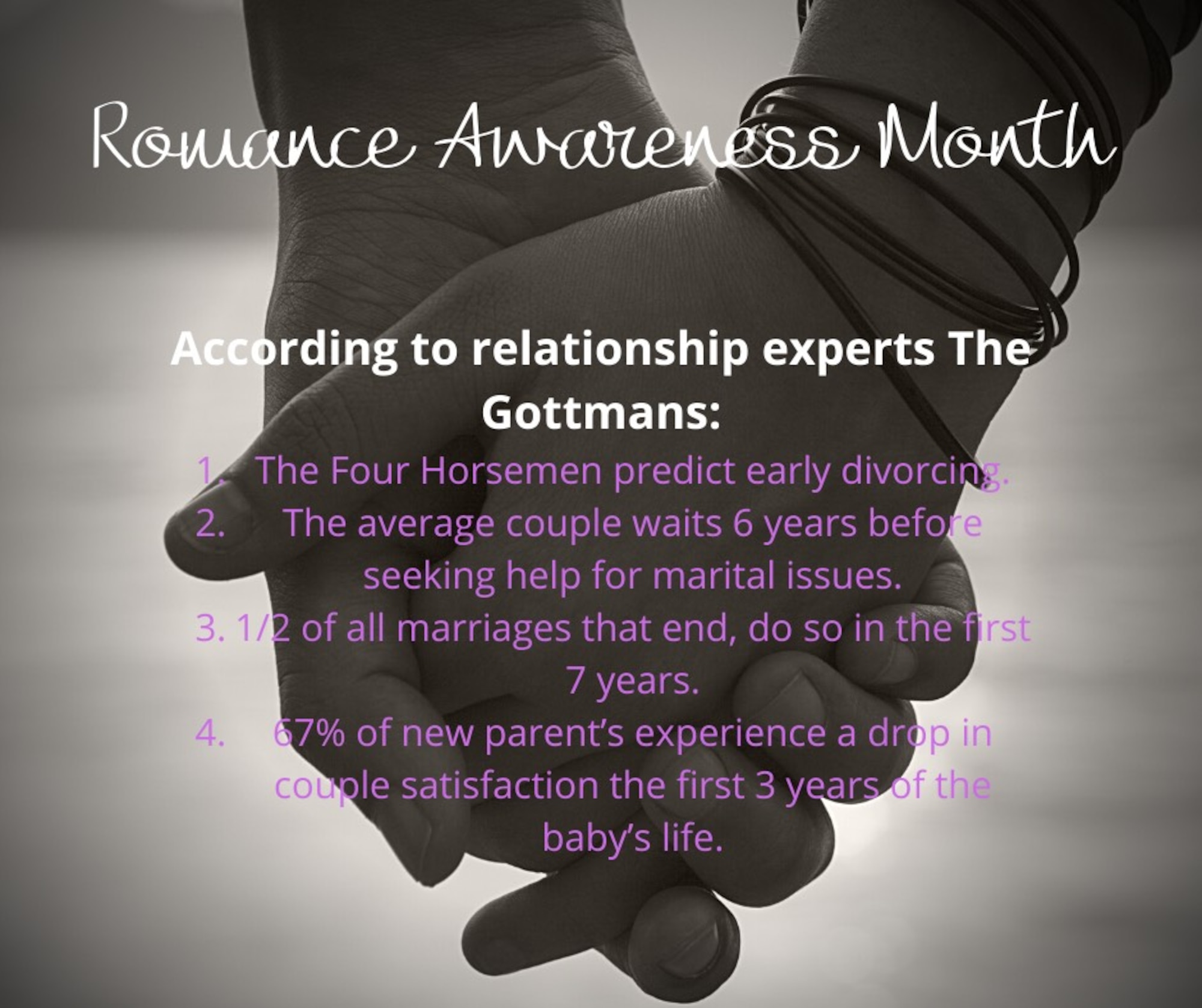 A graphic for Romance Awareness Month.