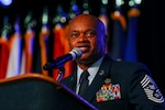 Senior Enlisted Advisor Tony Whitehead, the SEA to the chief of the National Guard Bureau, addresses the 51st annual conference of the Enlisted Association of the National Guard of the United States in Little Rock, Arkansas, Aug. 8, 2022.