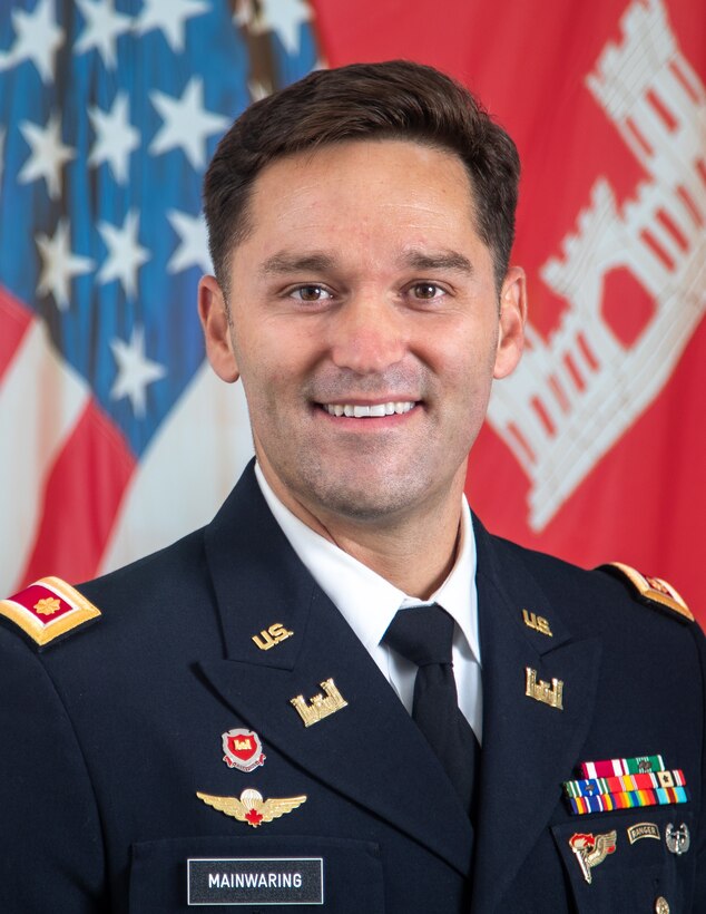 Major Todd A. Mainwaring (pronounced Manner-ing) reported to the Nashville District, U.S. Army Corps of Engineers (USACE), on July 18, 2022 to assume his duties as the Deputy District Commander.