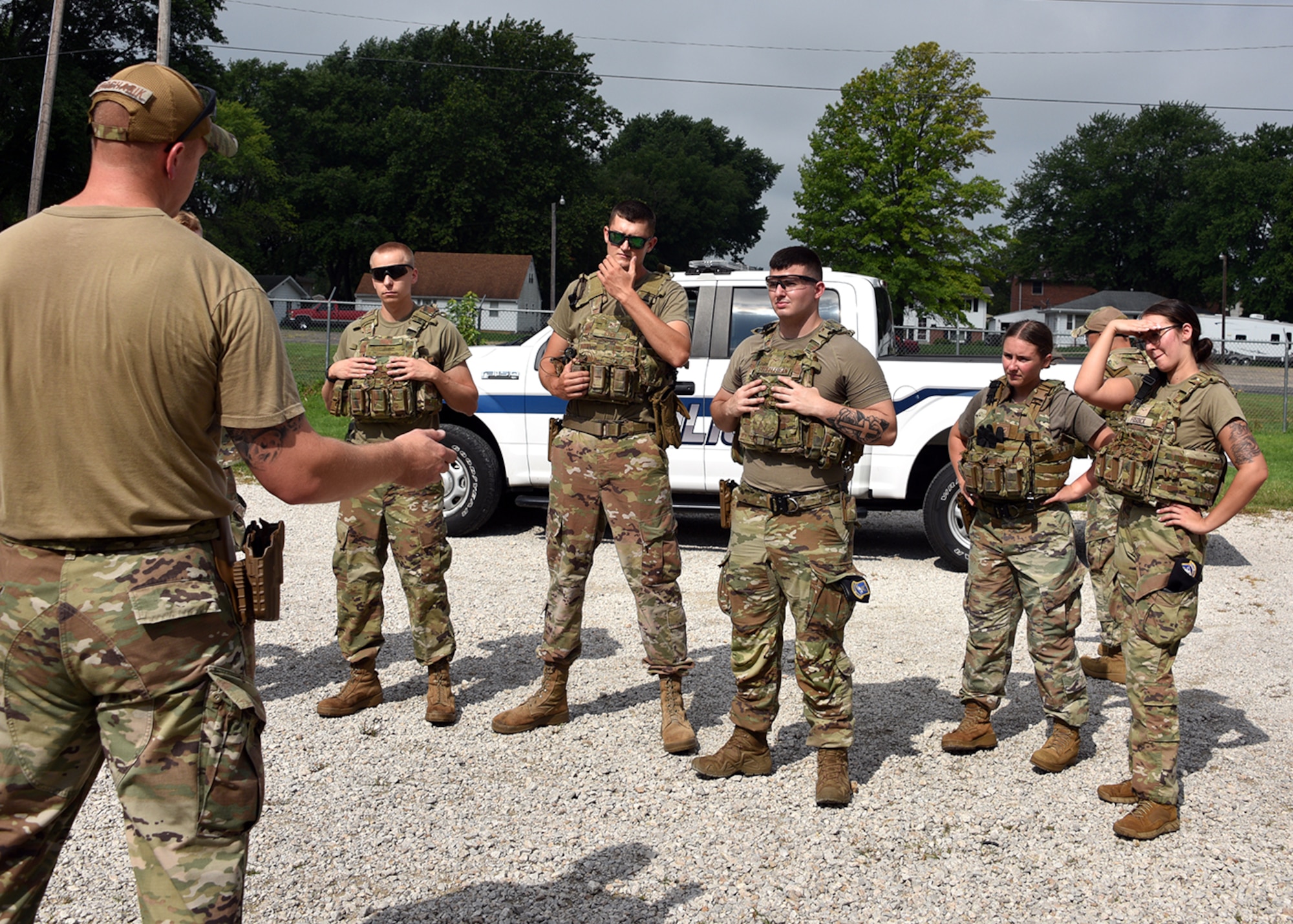 Photo of 183 SFS participating in weapons sustainment training