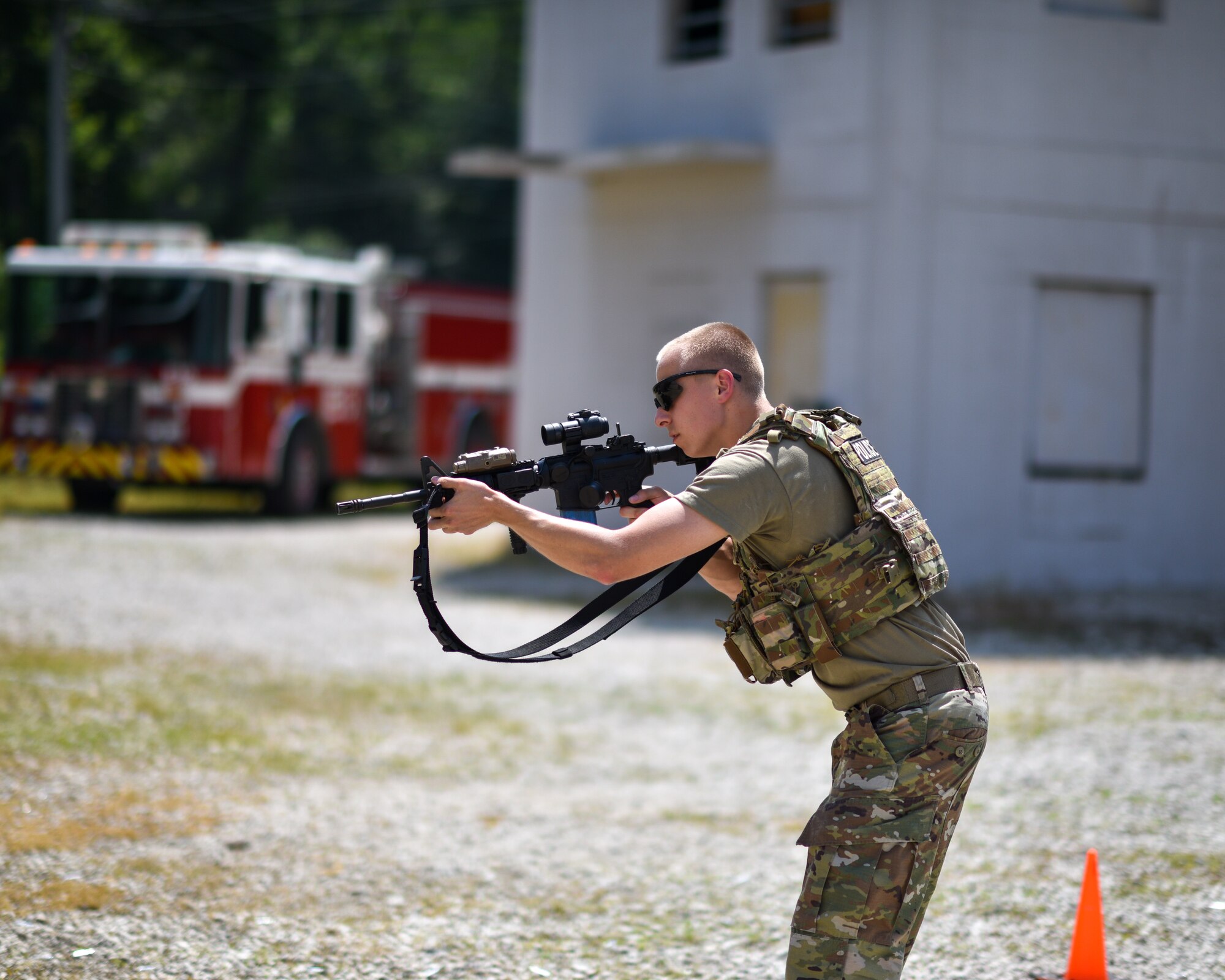 Photo of 183 SFS participating in weapons sustainment training