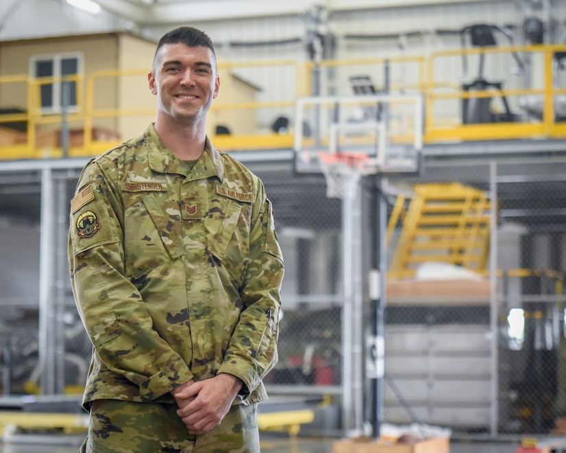 Tech. Sgt. Trey Christensen, an air transportation specialist for the Kentucky Air National Guard’s 123rd Logistics Readiness Squadron, was part of an Air Force team that competed in the 2022 Halo Infinite World Finals in San Antonio, Texas, May 11-31, taking home first place. (Courtesy photo)