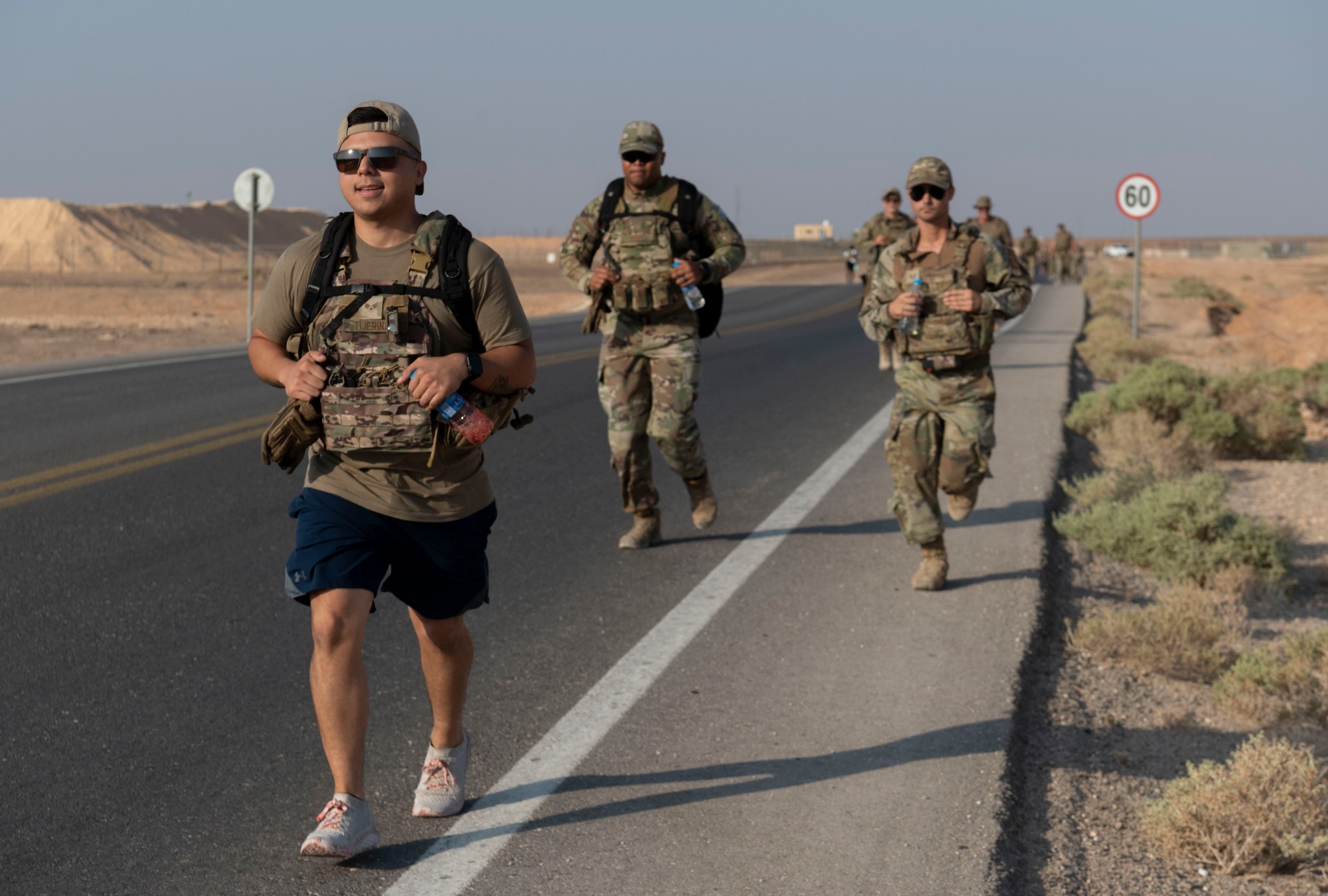 “The Red Tail Defenders Association launched a 31 mile ruck to commemorate the fallen warriors from that mission” says Staff Sergeant Beatriz Munoz, 332d Security Forces Squadron, Combined Defense Operation Center Controller, who participated in the ruck. The ruck started Sunday, Aug 7th, 2022 at 0630 at the passenger terminal. The intention was to ruck 6.2 miles Sunday through the following Thursday. Participants were highly encouraged to wear additional weight on their bodies as those that were lost were in combat battle gear. Every morning, before each ruck, volunteers started by reading the backstory of six individuals killed during the mission and proceeded to ruck.