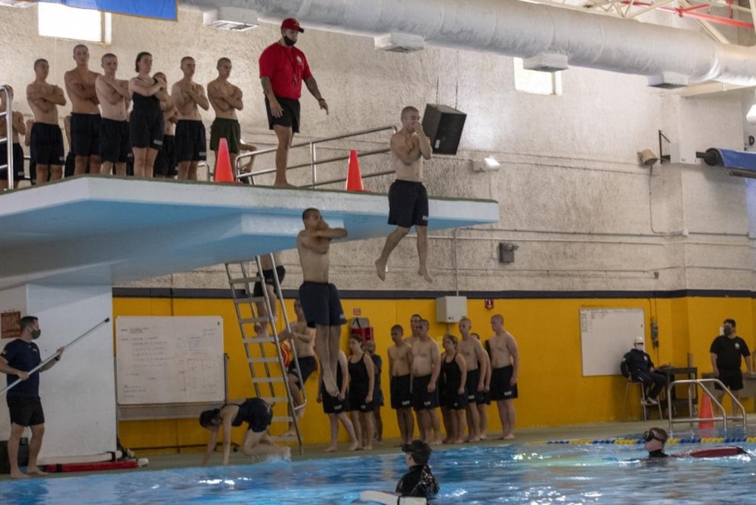 Navy boot camp deals swim requirements