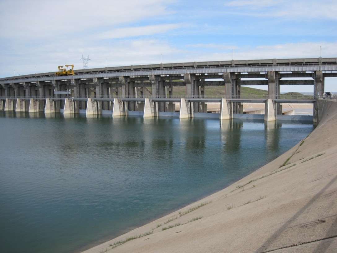 Fort Peck Dam’s 16 vertical lift gates