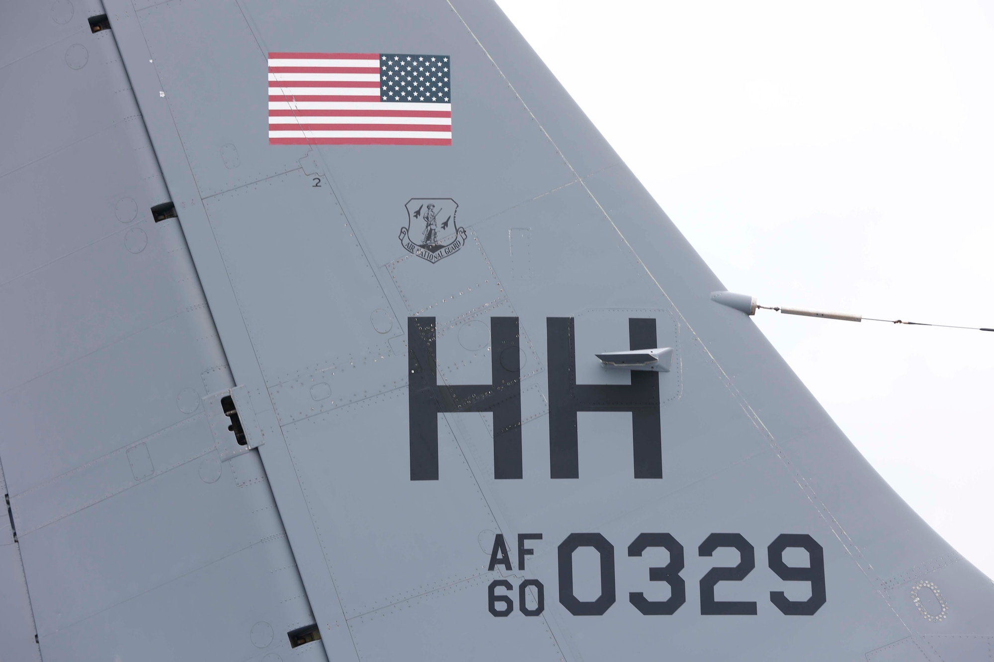 The Boeing KC-135R Stratotanker, serial number 60-0329, arrived at the National Museum of the U.S. Air Force on April 30, 2022.