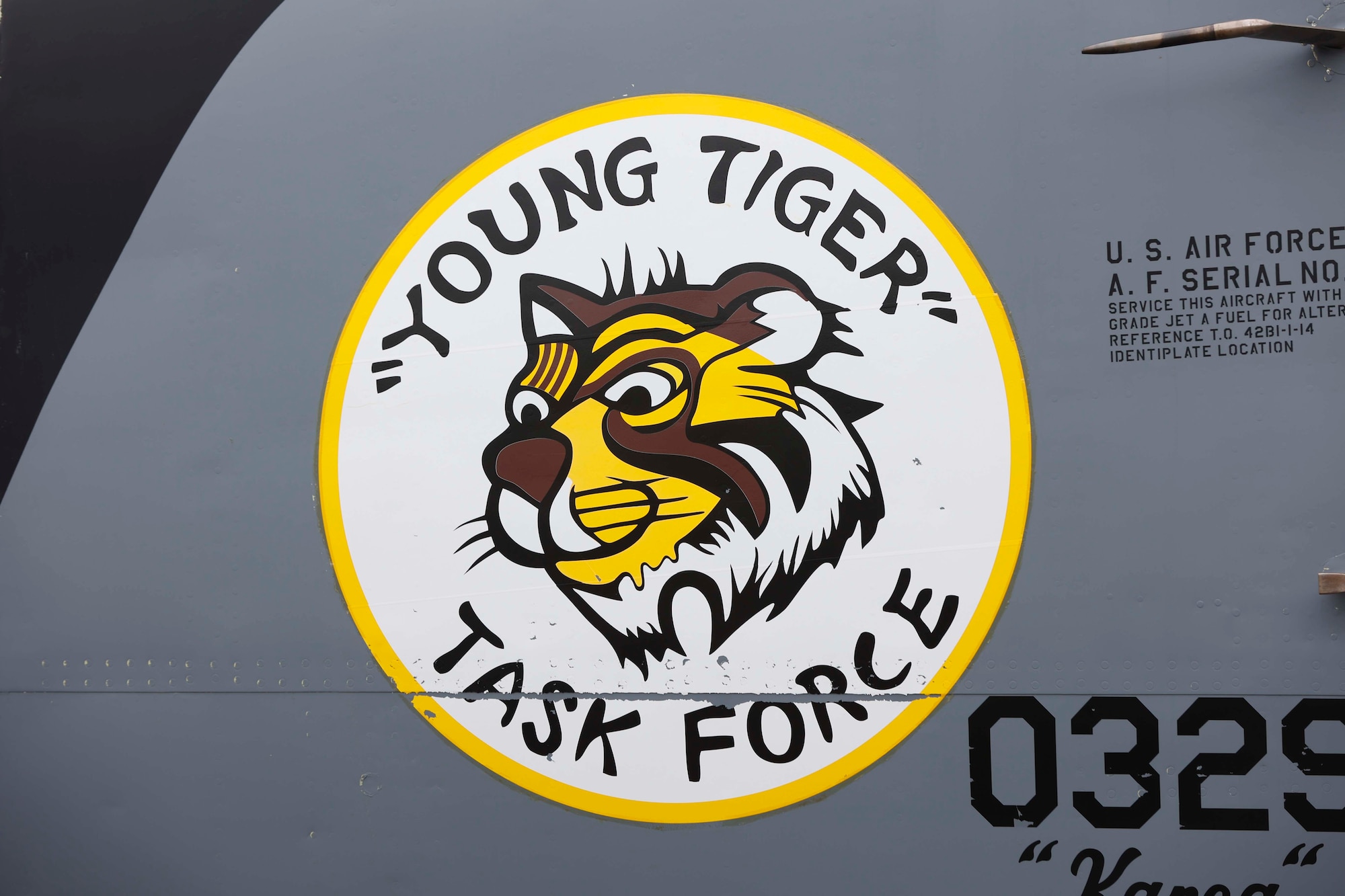 The Boeing KC-135R Stratotanker, serial number 60-0329, arrived at the National Museum of the U.S. Air Force on April 30, 2022.