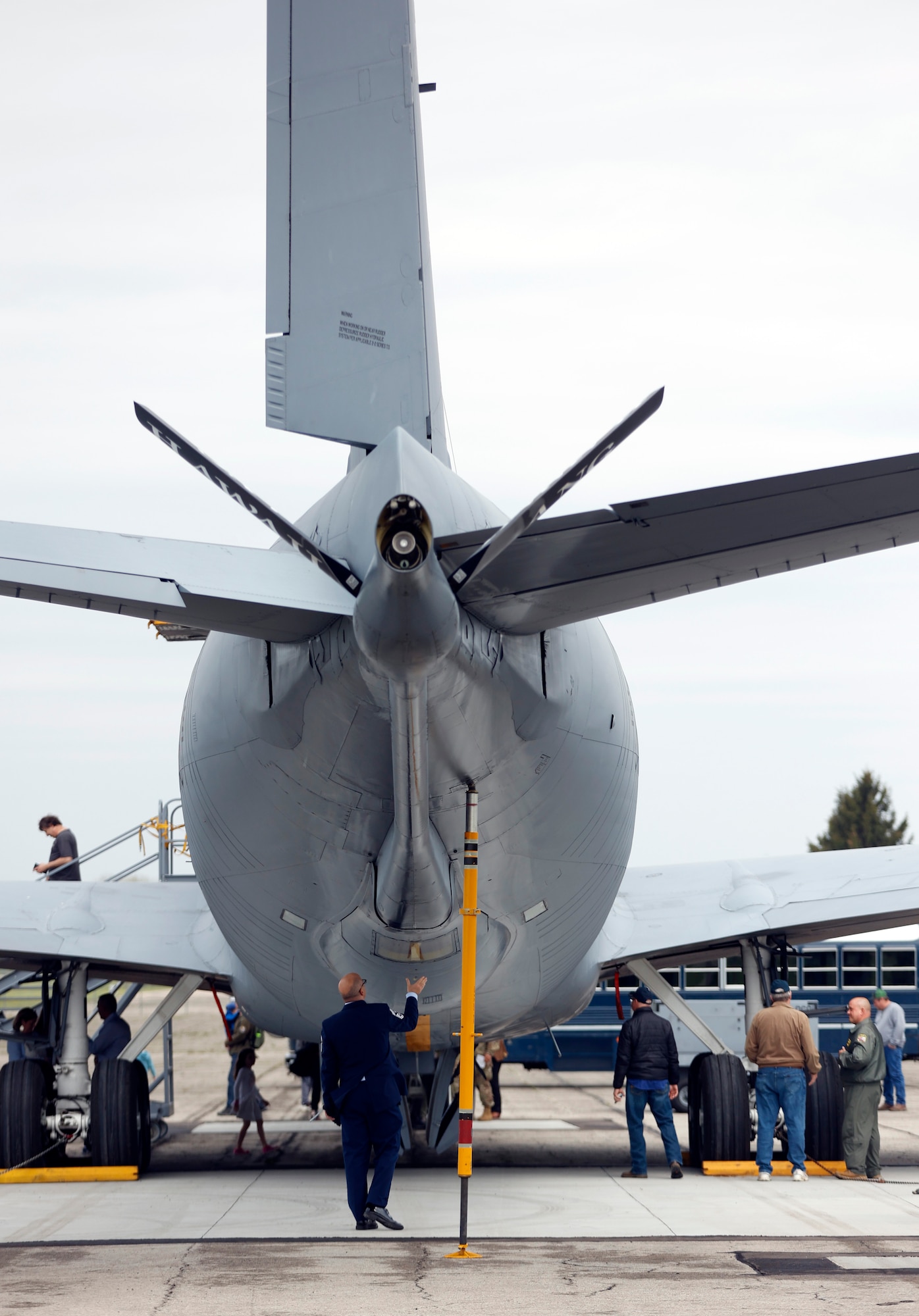The Boeing KC-135R Stratotanker, serial number 60-0329, arrived at the National Museum of the U.S. Air Force on April 30, 2022.