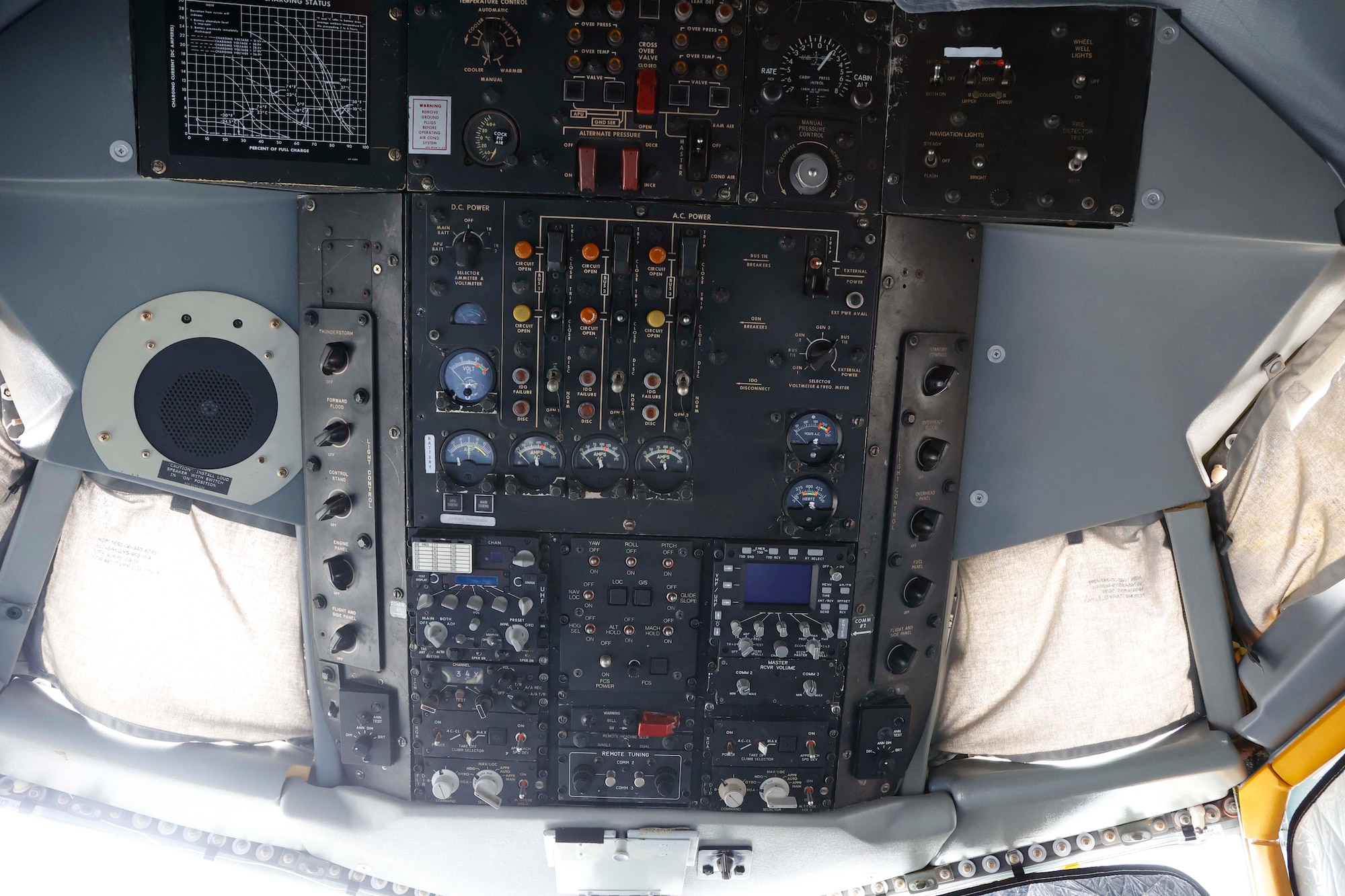 Interior view of the Boeing KC-135R Stratotanker, serial number 60-0329, which arrived at the National Museum of the U.S. Air Force on April 30, 2022.