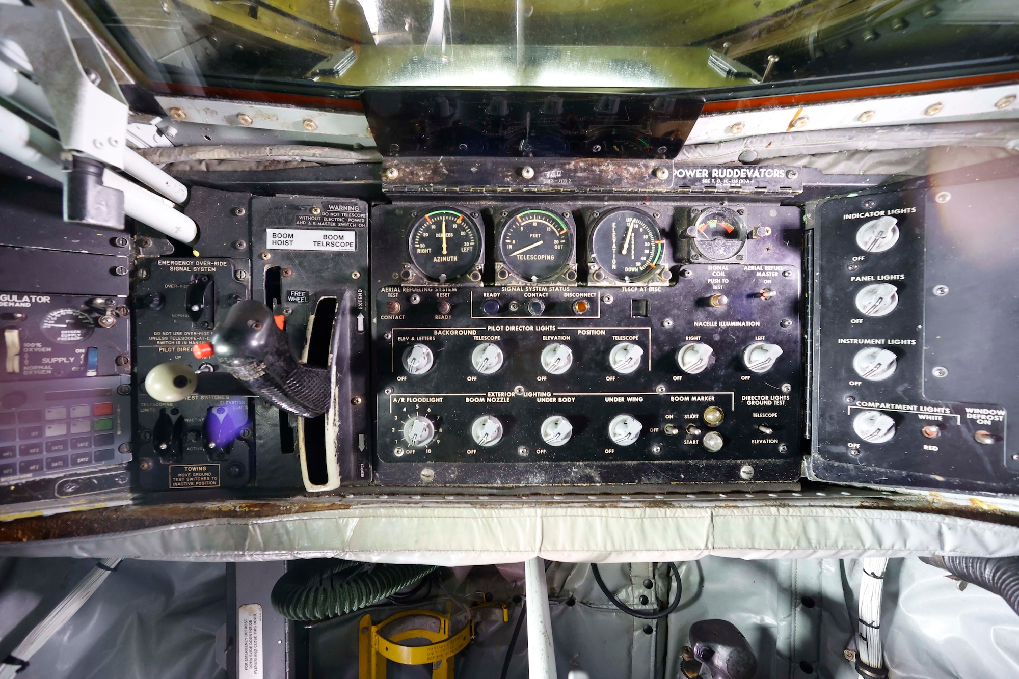 Interior view of the Boeing KC-135R Stratotanker, serial number 60-0329, which arrived at the National Museum of the U.S. Air Force on April 30, 2022.