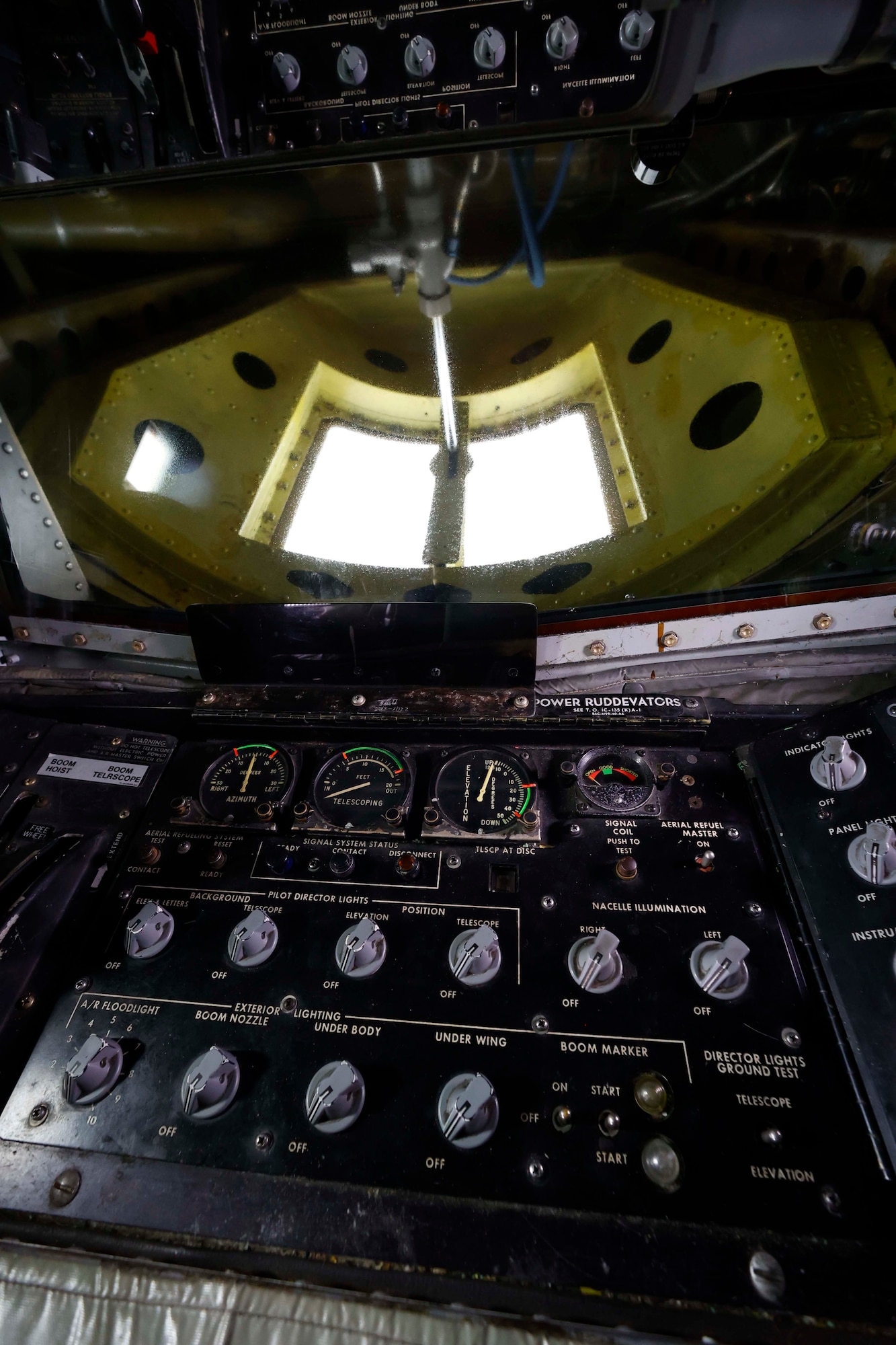 Interior view of the Boeing KC-135R Stratotanker, serial number 60-0329, which arrived at the National Museum of the U.S. Air Force on April 30, 2022.